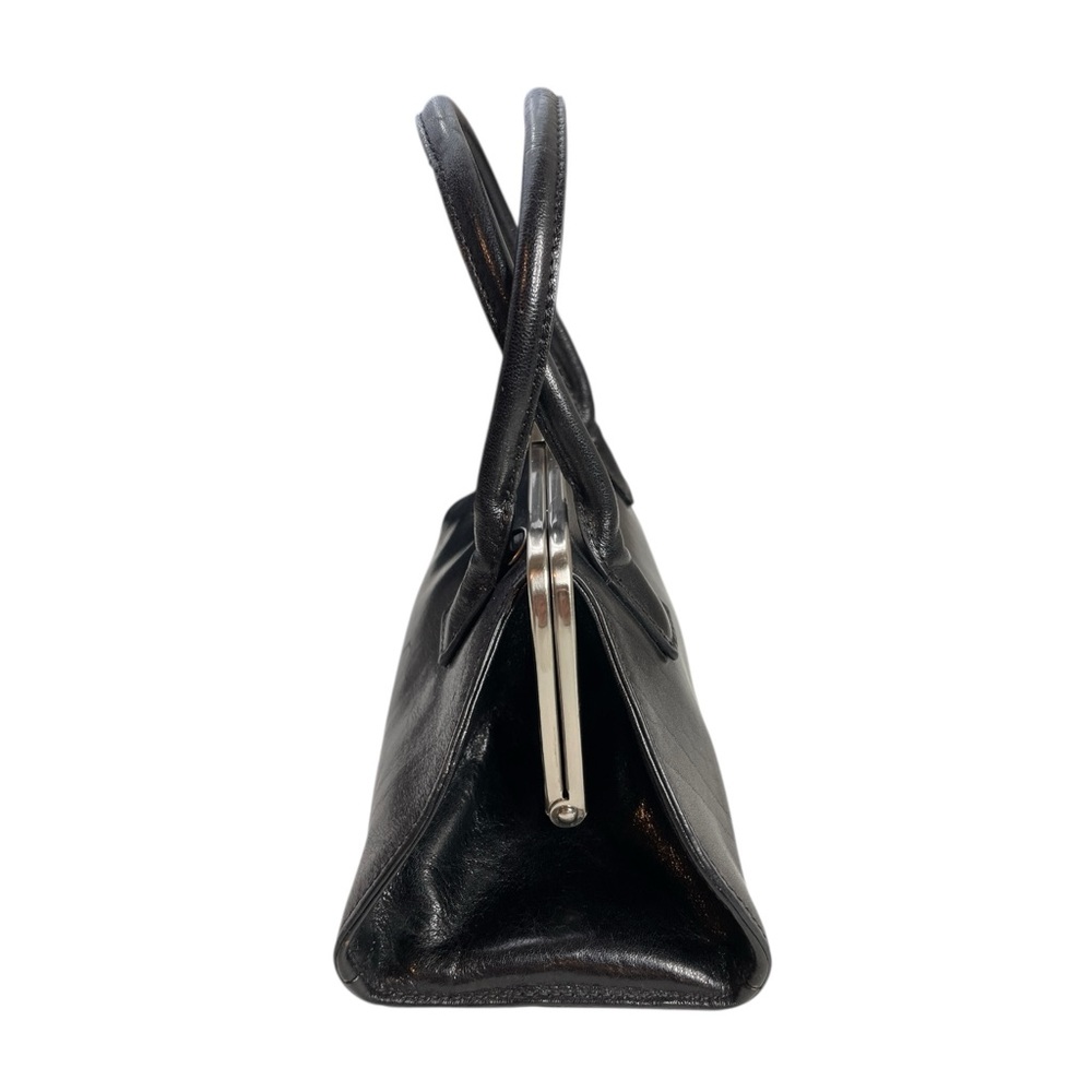 HOBO Black Leather Small Frame Doctor's Bag Satchel Purse Handbag - Picture 5 of 16